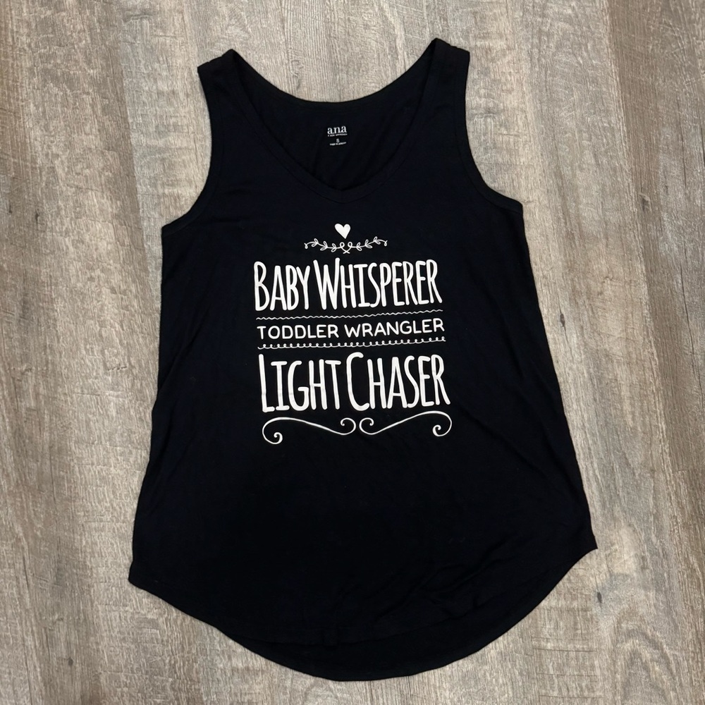 Newborn Toddler Photographer graphic Tank Black Sz Small